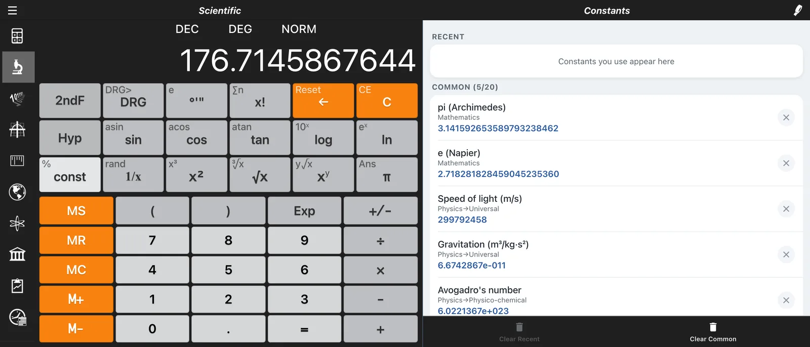 Scientific Calculator Guide: Trig, Logs, Powers and Constants