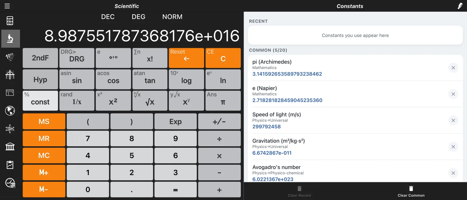 Scientific Notation and Display Formats in Calc Pro